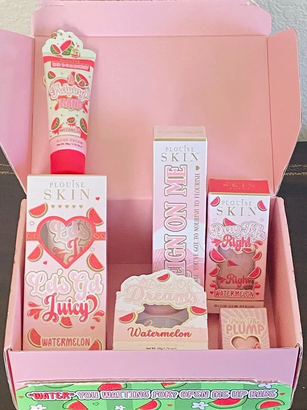 P.Louise Talk Juicy To Me Watermelon Skincare Gift Set 6 Full Size Products NIB